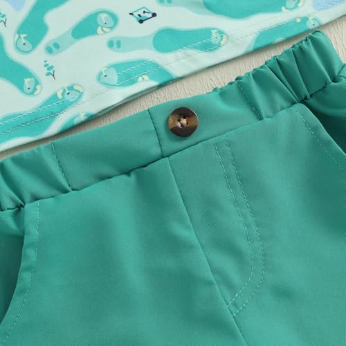 Chloefairy Toddler Boys Golf Outfit 2-Piece Set