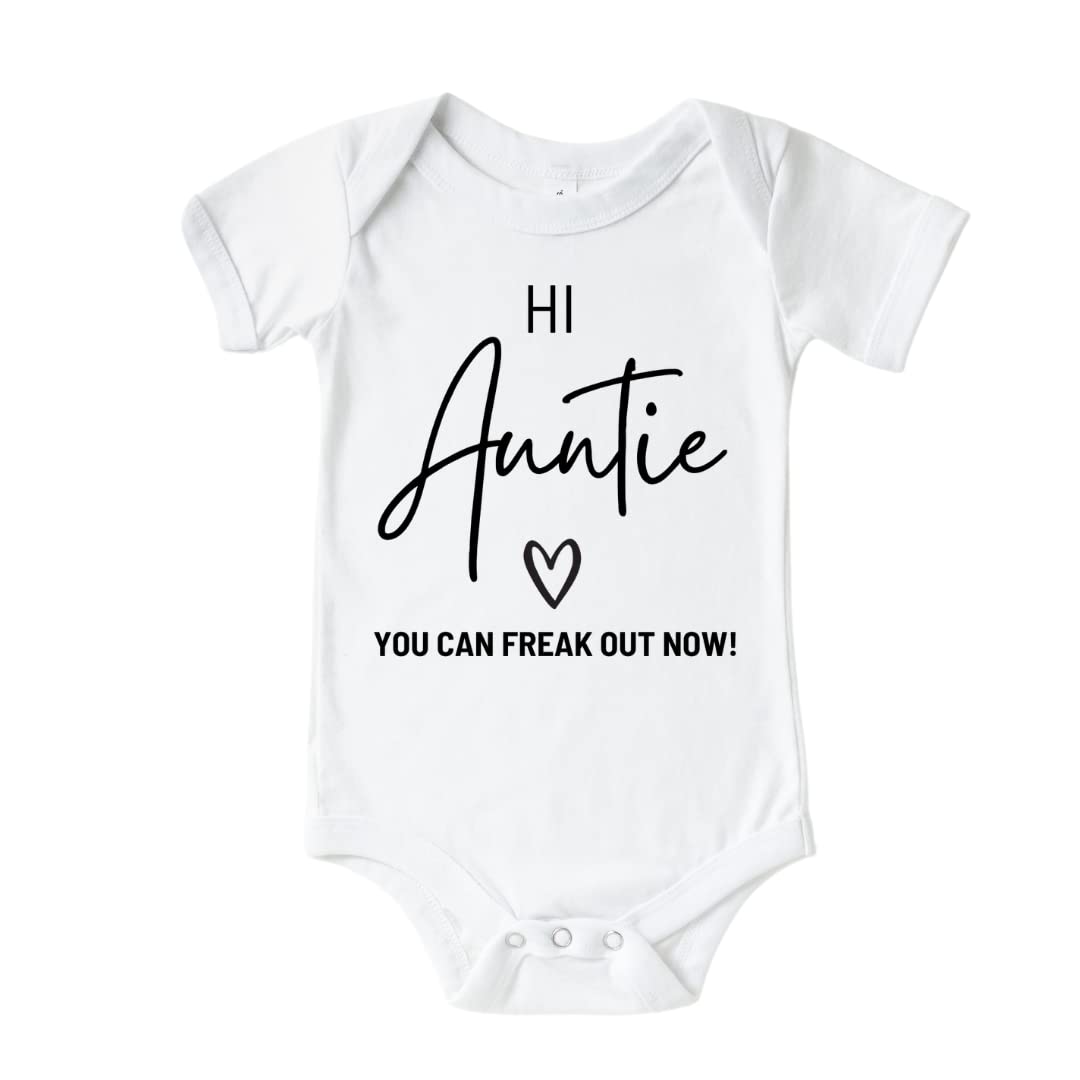 Hi Auntie Baby Announcement Onesie