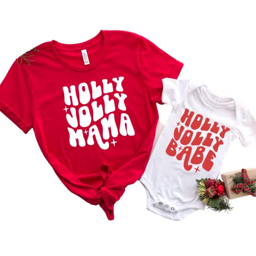 Merry Christmas Mommy Me Shirts - Mini jump Affordable Christmas Gift