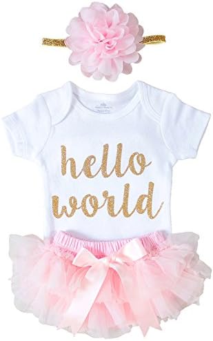 OoSweetCharlotteoO Newborn Baby Girl Coming Home Outfit Body Suits 3pc