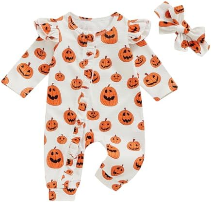 Possibly Spooky Halloween Romper for Baby Girl