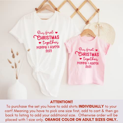 Warm Cozy First Christmas Together Pajamas for Mommy Me