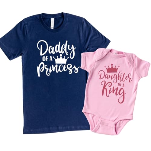 Daddy Daughter Matching Outfits 1st Fathers Day Gift Custom Dad Daughter Shirts
