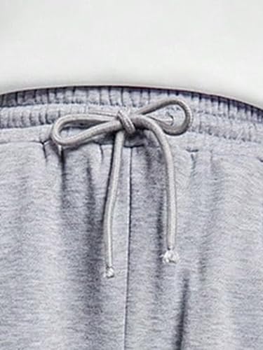 COZYASE Girls Flared Leg Sweatpants High Waist Casual Drawstring Jogger Sweatpants with Pocket