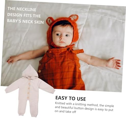 PartyKindom Cozy Knitted Romper for Newborns