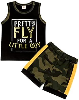 Adorable Fun Stripe Short Set for Toddlers Boys