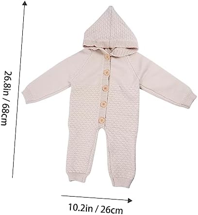 PartyKindom Cozy Knitted Romper for Newborns