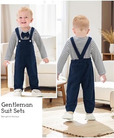 NZRVAWS Organic Cotton Romper Pants Set for Babies 0-18 Months