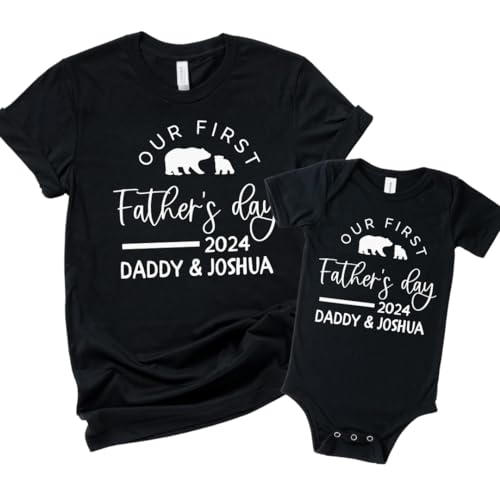Personalized Fathers Day Dad Baby Matching