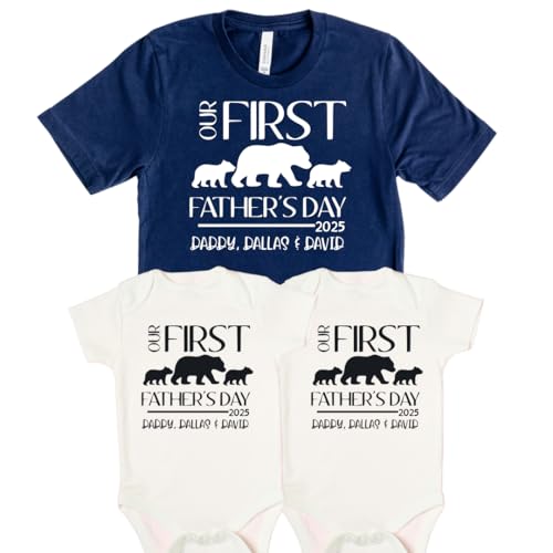 First Fathers Day Shirts for New Dad Baby