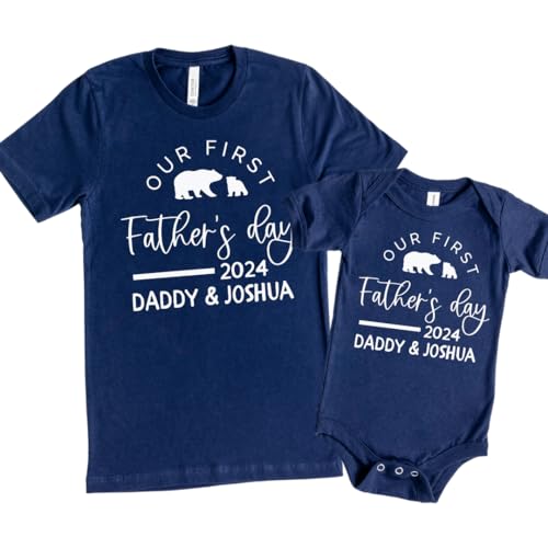 Personalized Fathers Day Dad Baby Matching