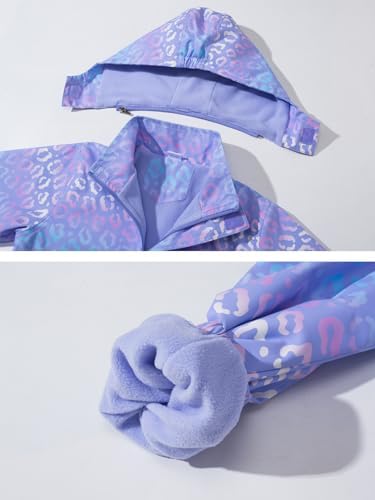 Perfect for Rainy Day Waterproof Fleece Jacket for Girls