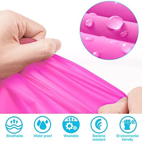 Aoyinfe Reusable Rain Poncho for Kids Durable Outdoor Jacket