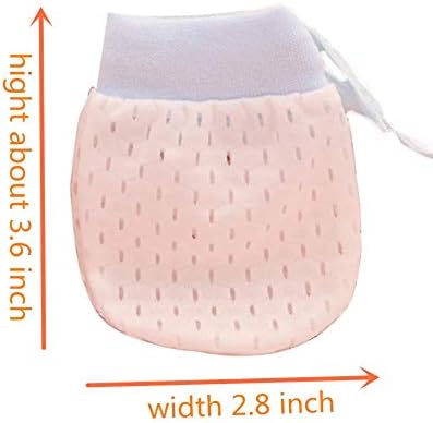 Adjustable Cotton No Scratch Gloves for Babies Breathable Soft