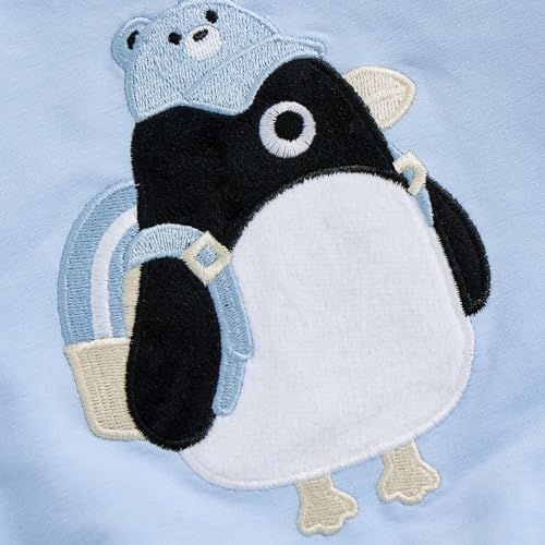 Adorable Penguin Embroidered Childs Perfect Fit