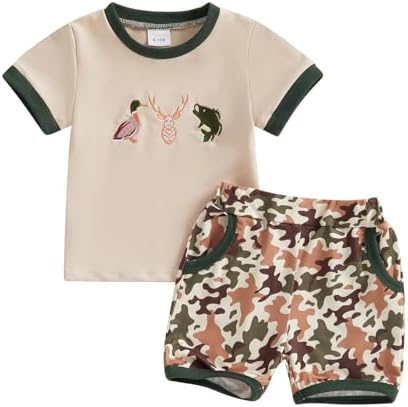 Cute Floral Summer Outfit for Toddler Boys