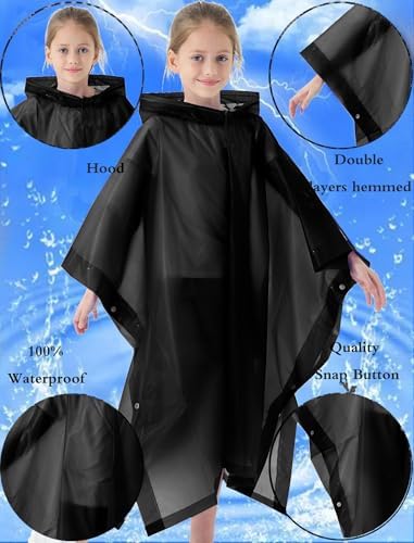 Weatherproof rain jackets for Kids Boys Girls