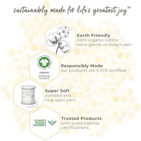 No-Scratch Organic Cotton Mittens for Babies