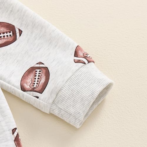 Cutie Toddler Boys GirlsFootball Outfit Set Soft Cozy