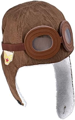 Soft Brown Pilot Hat for Kids