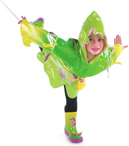 Green Fairy All-Weather Raincoat for Girls Durable waterproof