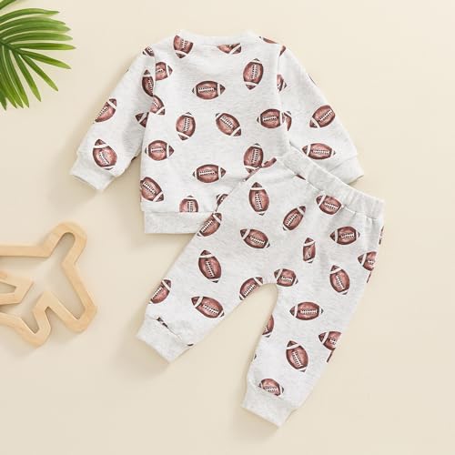 Cutie Toddler Boys GirlsFootball Outfit Set Soft Cozy