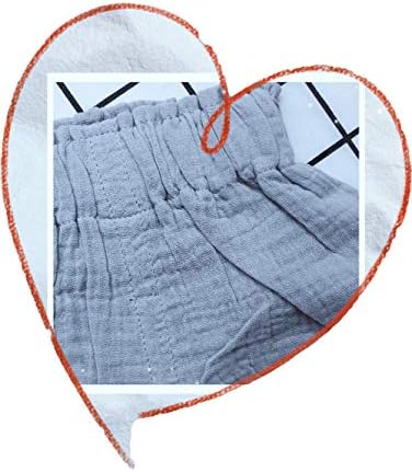 LOOLY 3-Pack Soft Cotton Linen Bloomers for Boys Girls