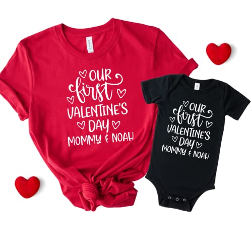 Our First Valentines Day Mommy and Me Matching Outfits