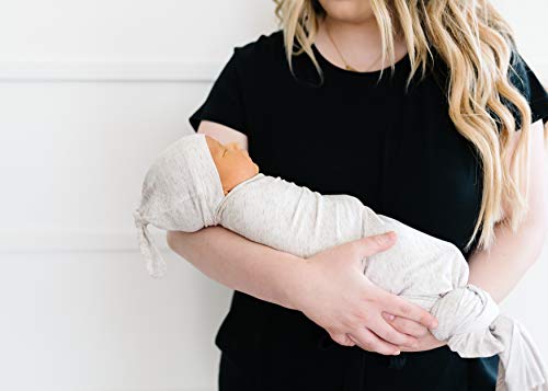 Copper Pearl Baby Beanie Stretch Top Knot