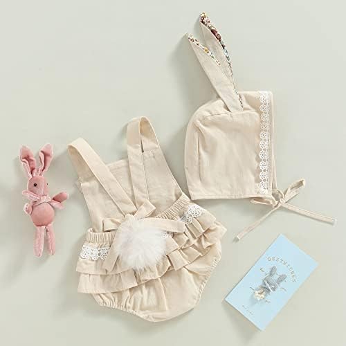 Bunny Romper for Easter Soft Cute for Baby Girls