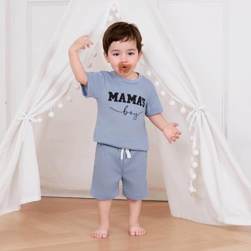FOCUSNORM Embroidered toddlers boys summer set