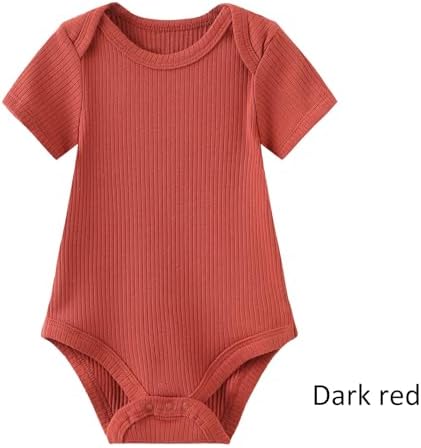 Ruliby Baby Bodysuit and Pant Set 6-Piece Ribbed Soft