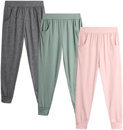Sweet Hearts Girls Comfortable Performance Jogger Pants with Pockets