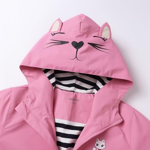 MGEOY Girls Lightweight Cotton jacket waterproof windproof and compact