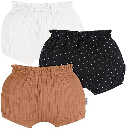 Perfect Pair of Gerber Baby Girls 3-Pack Bubble Shorts