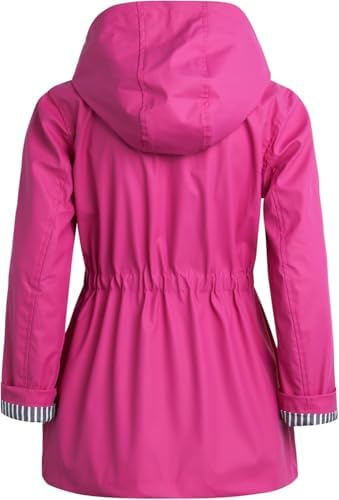 Stay Dry Windproof - Lightweight Water-Resistant Rain Jacket for Girls