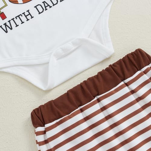Newborn Baby Boy Football Outfit Romper Pants Set for Fall Innovation