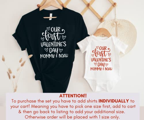 Our First Valentines Day Mommy and Me Matching Outfits