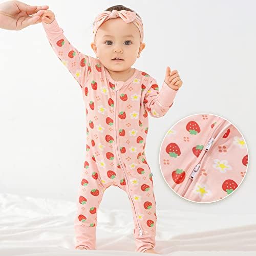 Little JamJams Zippered One-Piece Rompers for Babies 0-36 Months