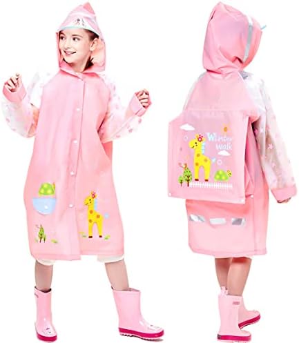 YouYouCool Kids Cartoon Rain Jacket Durable Waterproof for Boy Girl