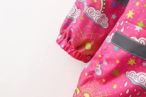 Adorable Kids Ponchos with Hoods Waterproof Reflective Perfect for Rainy Days