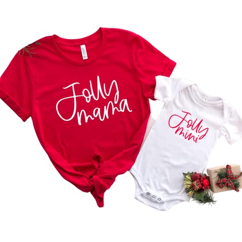 Jolly Mama Jolly Mini Christmas Mommy and Me Shirts