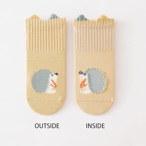 VWU Baby Crew Socks with Grips for Toddler