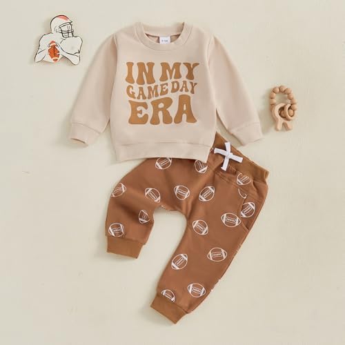 Football Fun Toddler Boy Outfit Game Day Set