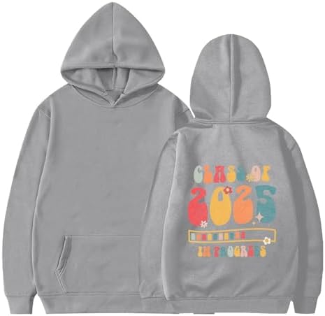 Premium Preppy Graphic Print Long Sleeve Hoodie for Boys