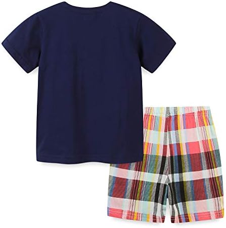 Toddler Boy Comfortable Short Set with Dinosaur Truck Design