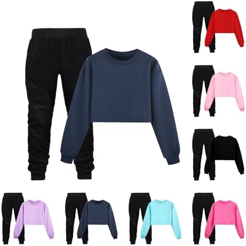 Kids Girls 2 Casual Sweatsuit Set