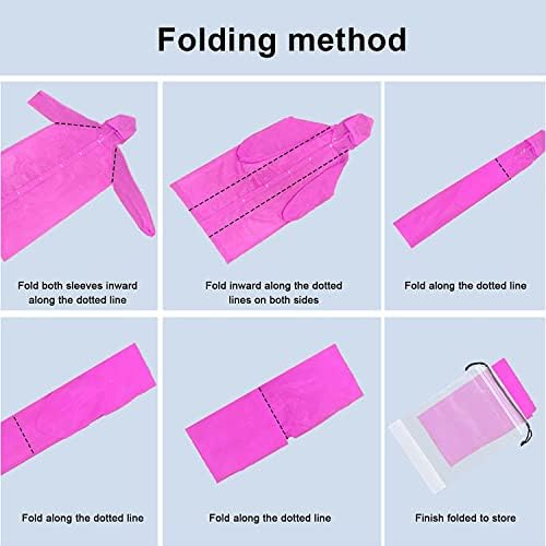 Aoyinfe Reusable Rain Poncho for Kids Durable Outdoor Jacket