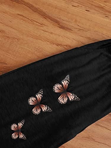 OYOANGLE Girls Summer Butterfly Tee Sweatpants Set