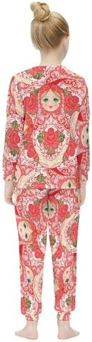 Meiko Girls Thermal Underwear Set Long Johns Lined